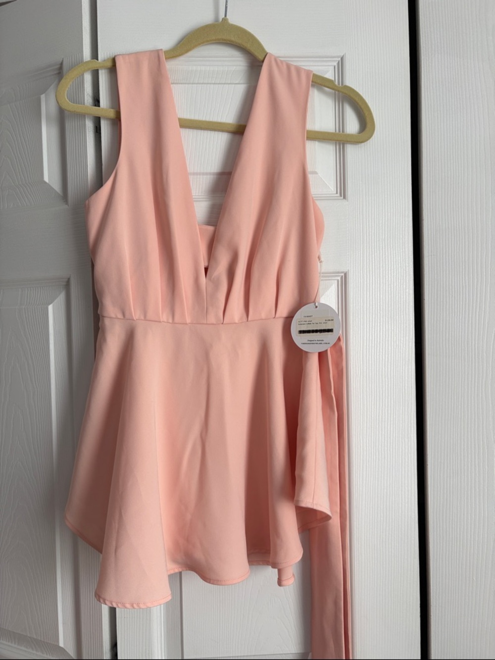 Finders Keepers Peach Asymmetrical Dress